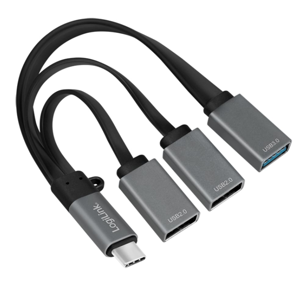 Hub Flessibile USB-C™ SuperSpeed 3 Porte USB A Femmina Nero