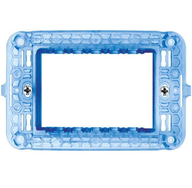 Supporto con Viti S44 per Scatole Rettangolari 3 Moduli