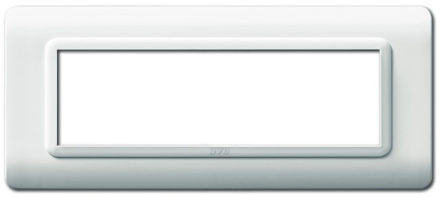 Placca Tecnopolimero S44 7 Moduli Bianco