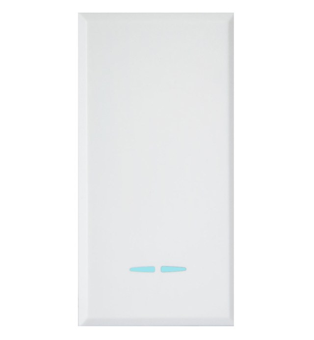 WHITEK S44 Interruttore con Gemma 1P 16AX Illuminabile 1 Modulo Bianco Opaco