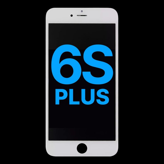 Display LCD completo con Steel Plate per iPhone 6S Plus (Bianco)