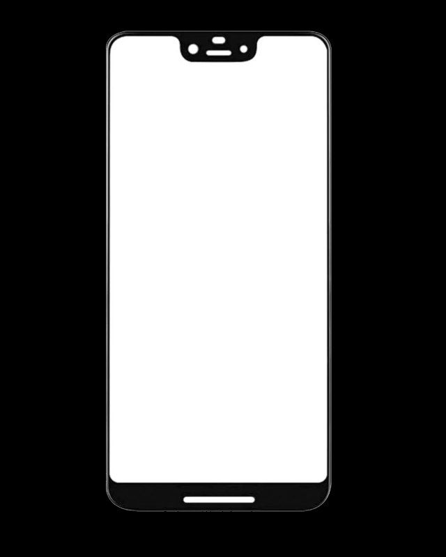 Front Cover Vetro per Google Pixel 3 XL (Nero)