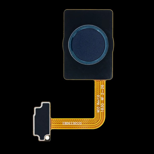 Tasto Home con Fingerprint Sensore flat per LG G7 ThinQ (Moroccan Blu)