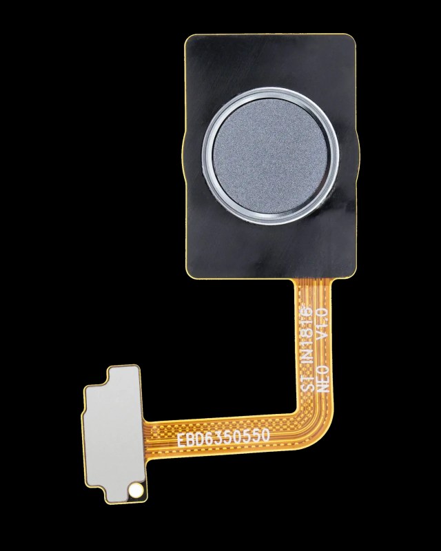 Tasto Home con Fingerprint Sensore flat per LG G7 ThinQ (Platinum Grigio)