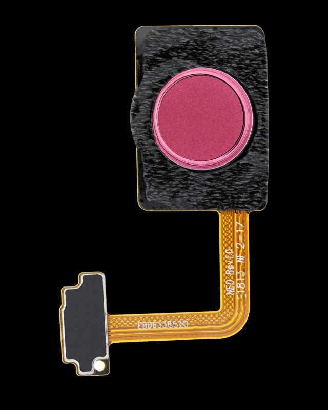 Tasto Home con Fingerprint Sensore flat per LG G7 ThinQ (Raspberry Rose)