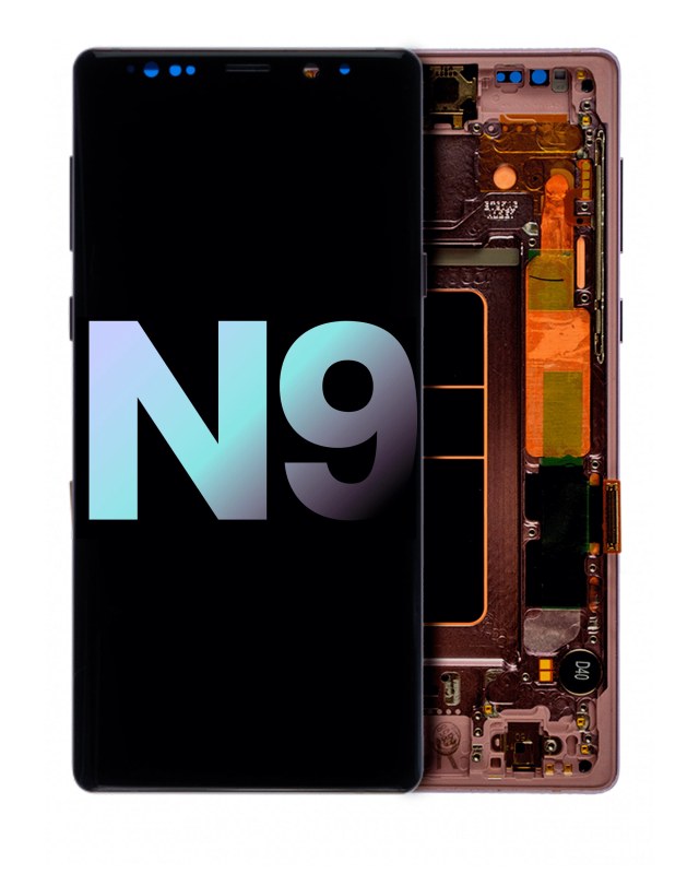 Display OLED completo con Frame per Samsung Galaxy Note 9 (Service Pack) (Metallic Copper)
