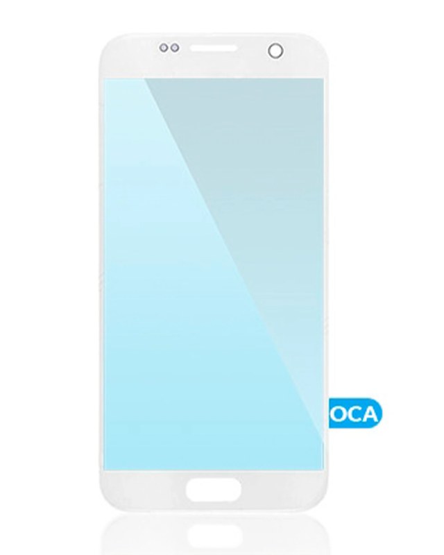 Vetro frontale con OCA preinstallato per Samsung Galaxy S7 (Bianco)