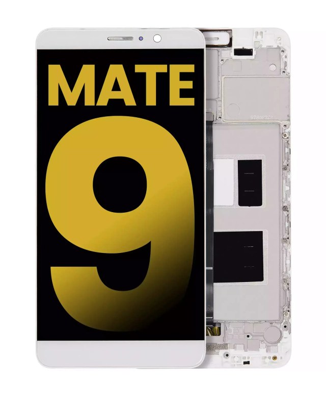Display LCD completo con Frame per Huawei Mate 9 (Refurbished) (Bianco)