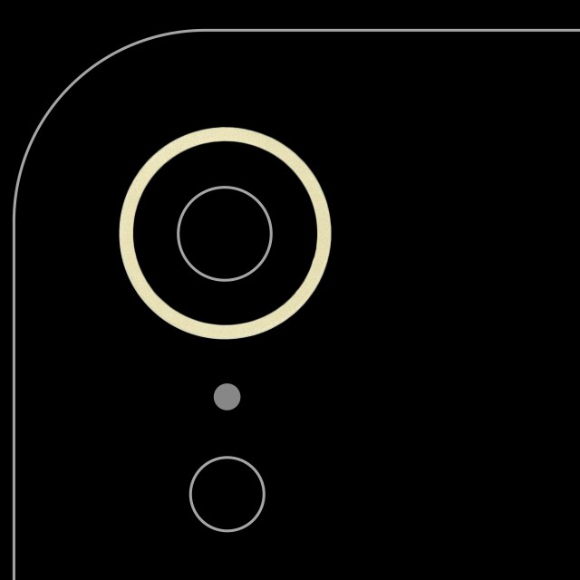 Cornice fotocamera posteriore Ring Only per iPhone XR (Giallo) (10 pezzi)