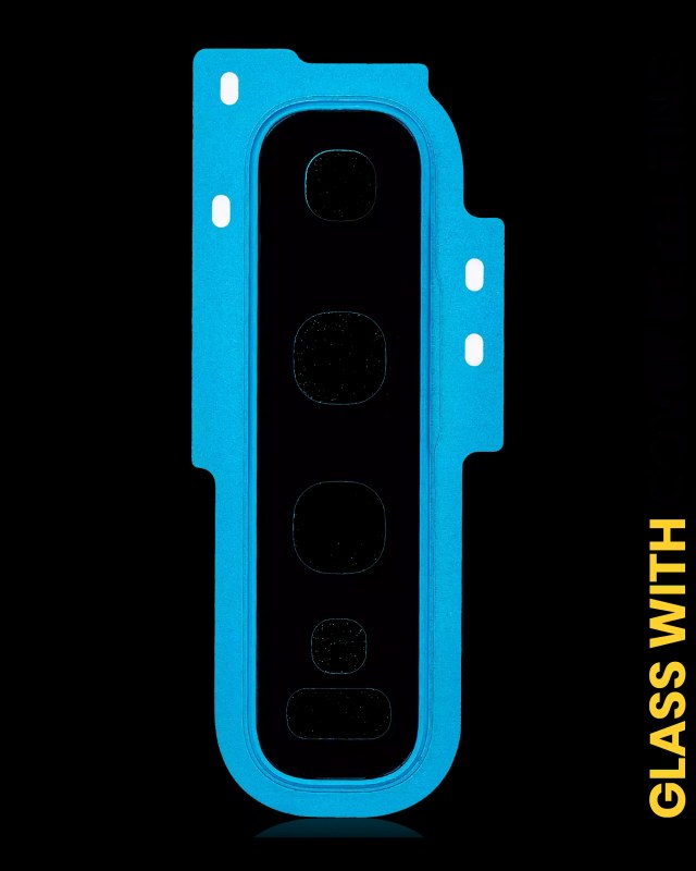 Lente fotocamera posteriore con Cover Cornice Ring per Samsung Galaxy S10 (Prism Blu)