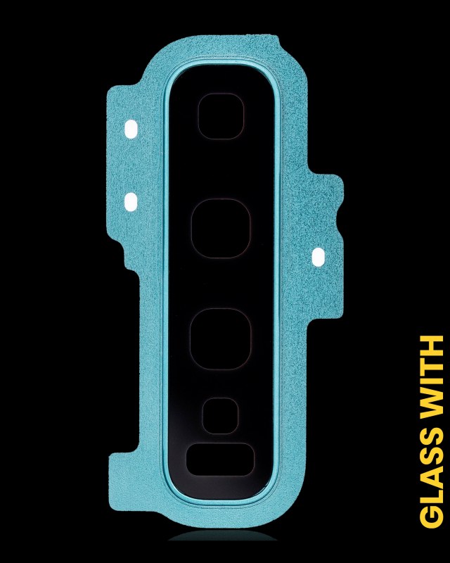 Lente fotocamera posteriore con Cover Cornice Ring per Samsung Galaxy S10 Plus (Prism Verde)