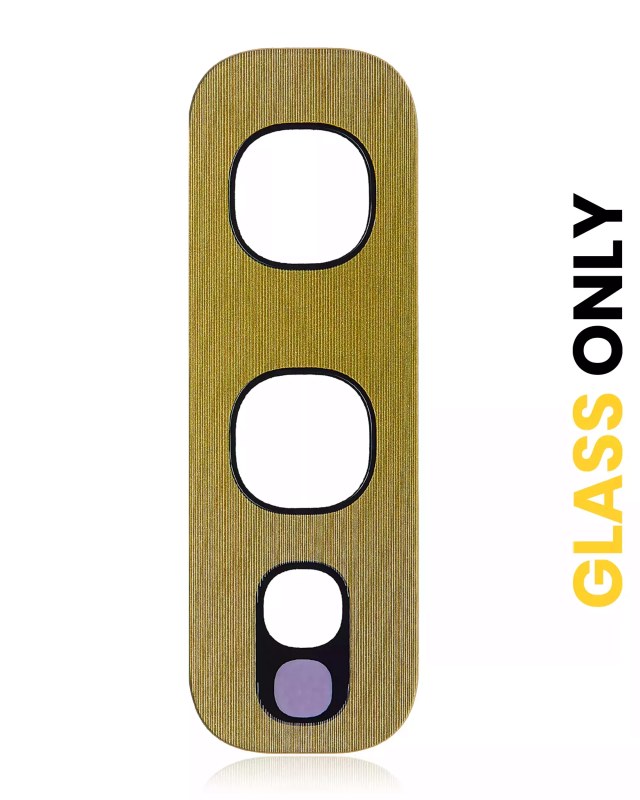Lente fotocamera posteriore (solo vetro) con adesivo per Samsung Galaxy S10E (Canary Giallo) (10 pezzi)