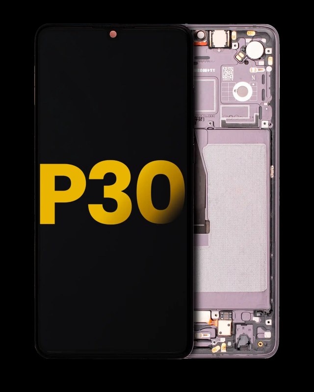 Display OLED completo con Frame per Huawei P30 (Refurbished) (Nero)