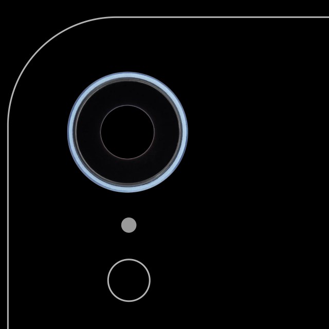 Lente fotocamera posteriore con staffa e Cornice per iPhone XR (Aftermarket Plus) (Blu) (10 pezzi)