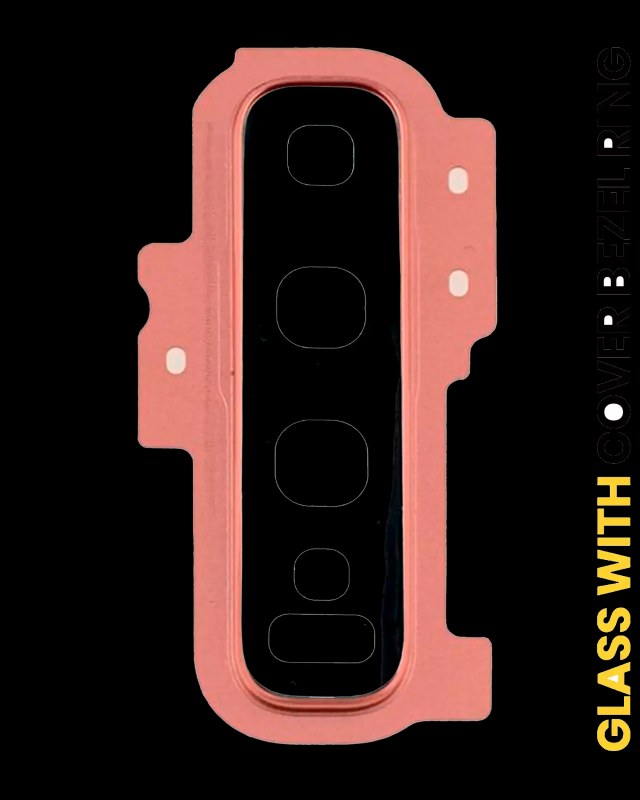 Lente fotocamera posteriore con Cover Cornice Ring per Samsung Galaxy S10 Plus (Rosa)