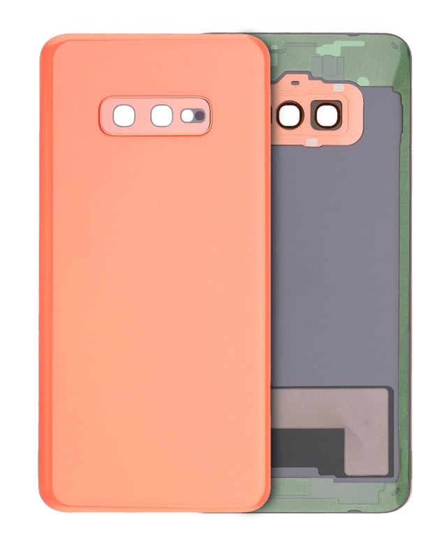 vetro cover posteriore con Vetro fotocamera per Samsung Galaxy S10E (No Logo) (Flamingo Rosa)