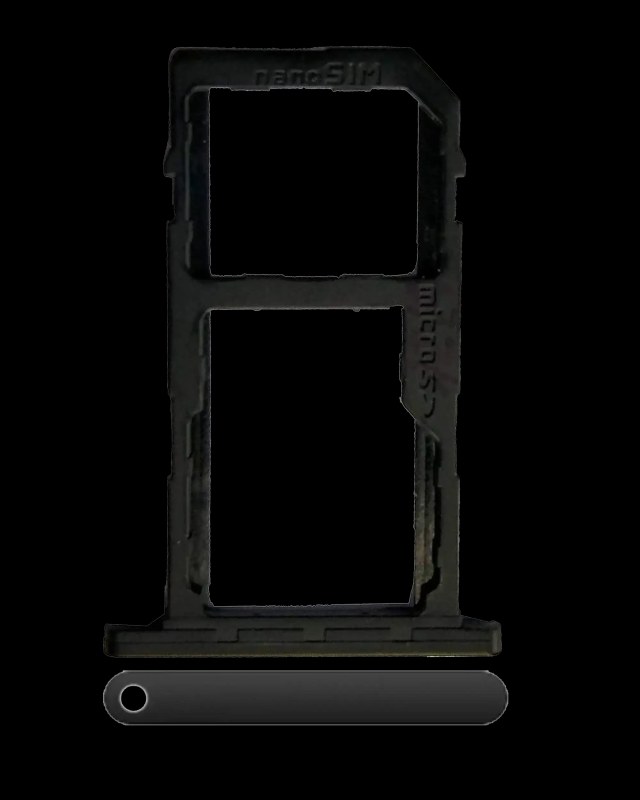 Carrellino SIM per LG K10 (2018) / K30 / Phoenix Plus (Nero)