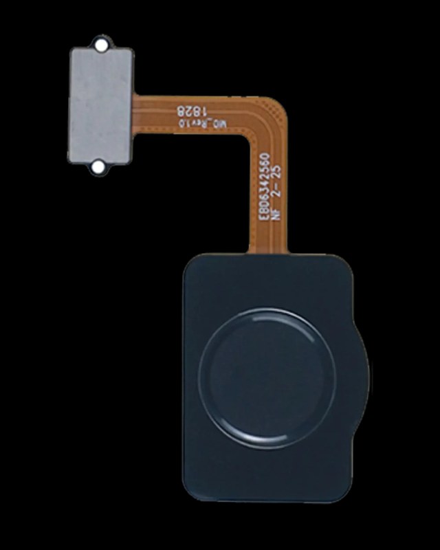 Fingerprint Reader con flat per LG Q7 Alpha / Q7 Plus (Aurora Nero)