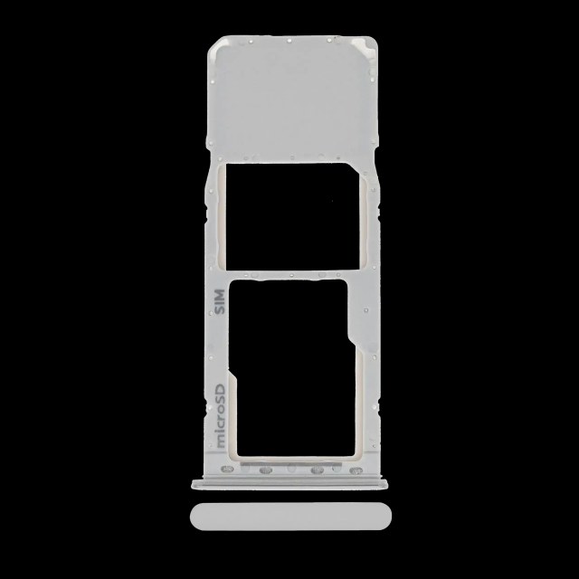 Carrellino SIM singola per Samsung Galaxy A20 (A205 / 2019) / A30 (A305 / 2019) / A50 (A505 / 2019) (Argento)
