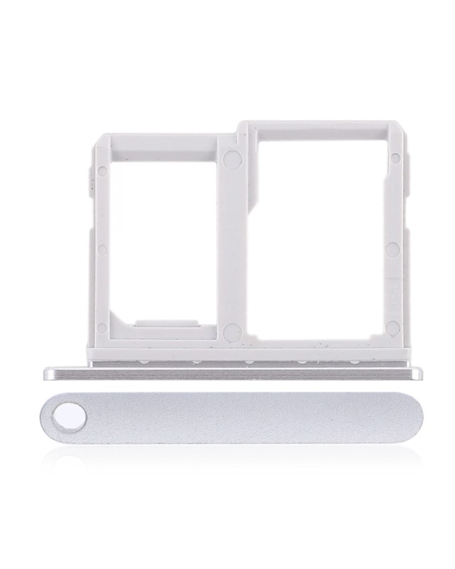 Sim Card + SD Card Tray per LG Q6 (M700) (Argento)