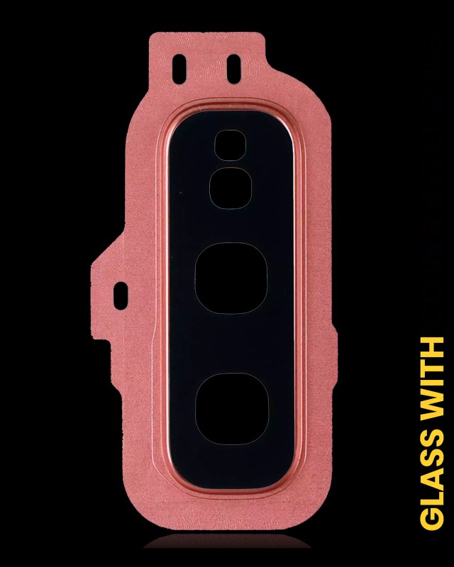 Lente fotocamera posteriore con Cover Cornice Ring per Samsung Galaxy S10E (Flamingo Rosa)