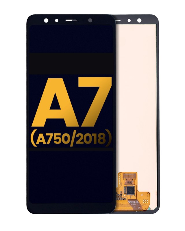 Display OLED completo senza Frame per Samsung A7 (A750 / 2018) (Refurbished) (tutti i colori)