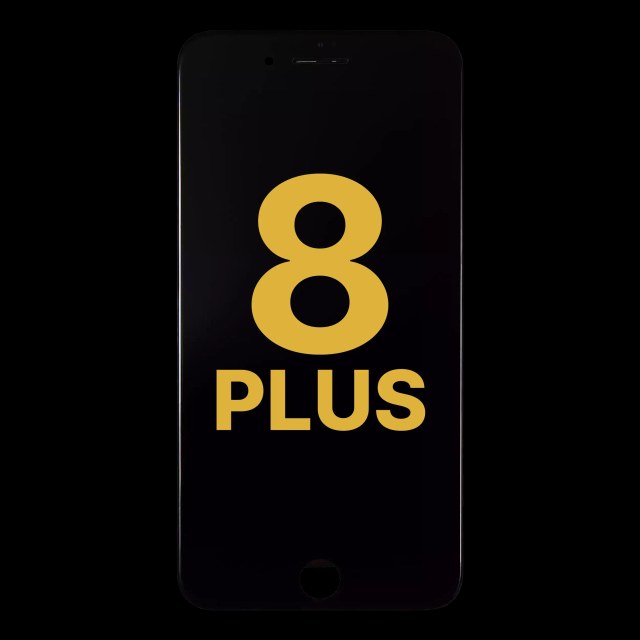 Display LCD completo con Steel Plate per iPhone 8 Plus (Refurbished) (Nero)