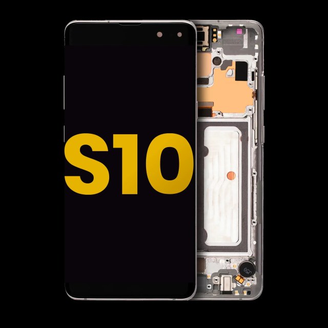 Display OLED completo con Frame per Samsung Galaxy S10 5G (Refurbished) (Crown Argento)