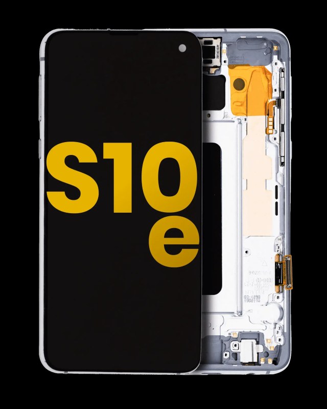 Display OLED completo con Frame per Samsung Galaxy S10E (Refurbished) (Prism Bianco)