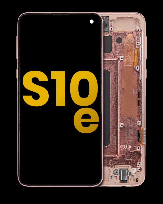 Display OLED completo con Frame per Samsung Galaxy S10E (Refurbished) (Flamingo Rosa)