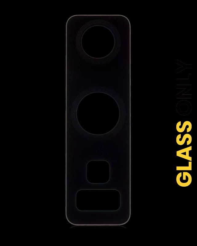 Lente fotocamera posteriore (solo vetro) con adesivo per Samsung Galaxy Note 9 (Mezzanotte Nero)