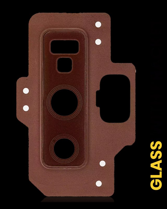 Lente fotocamera posteriore con staffa / Cornice per Samsung Galaxy Note 9 (Metallic Copper)
