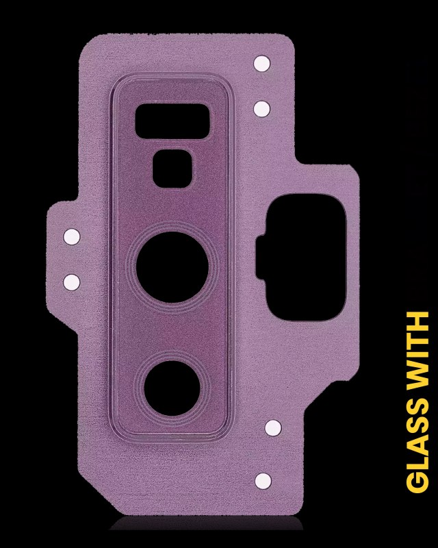 Lente fotocamera posteriore con staffa / Cornice per Samsung Galaxy Note 9 (Lavanda Viola)