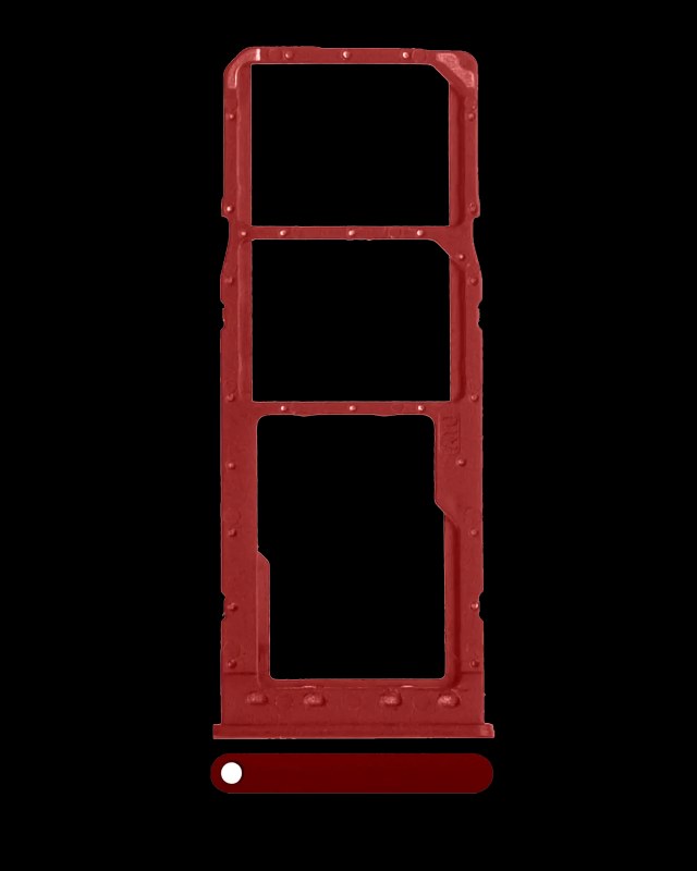 Carrellino doppia SIM per Samsung Galaxy A10 (A105 / 2019) (Rosso)
