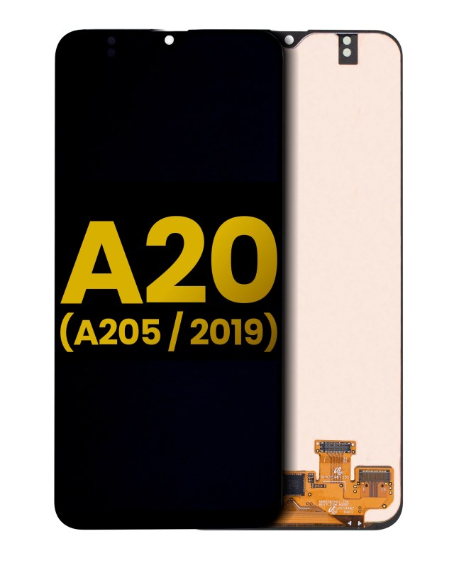 Display OLED completo senza Frame per Samsung Galaxy A20 (A205 / 2019) (All Models) (Refurbished) (tutti i colori)
