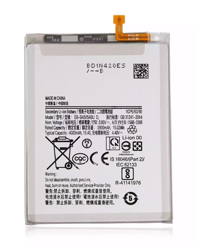 Batteria di ricambio per Samsung Galaxy A20 (A205 / 2019) / A30 (A305 / 2019) / A30S (A307 / 2019) / A50 (A505 / 2019) / A50s (A507 / 2019)