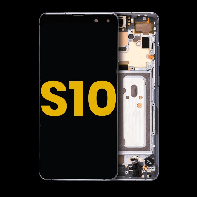 Display OLED completo con Frame per Samsung Galaxy S10 5G (Refurbished) (Majestic Nero)