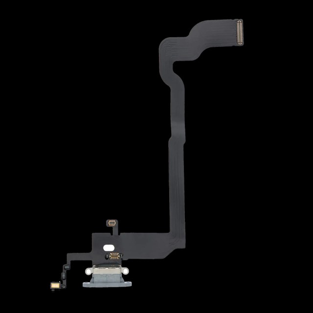 Flat connettore di ricarica per iPhone X (Aftermarket) (Argento)