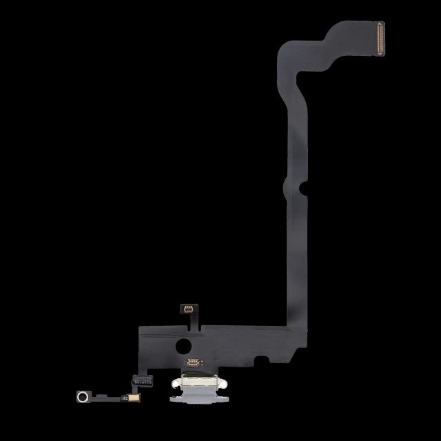 Flat connettore di ricarica per iPhone XS Max (Aftermarket) (Argento)