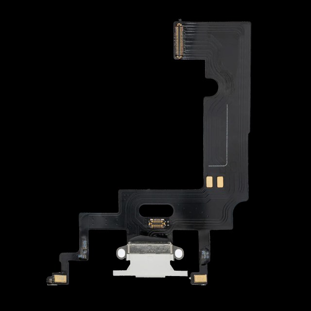 Flat connettore di ricarica per iPhone XR (Aftermarket) (Bianco)