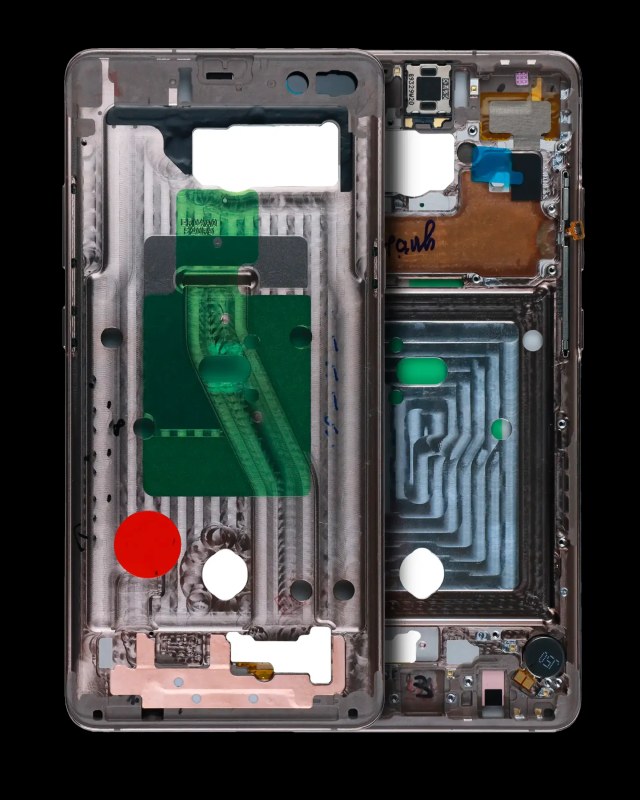 Frame centrale per Samsung Galaxy S10 5G (con minuteria) (Royal Oro)