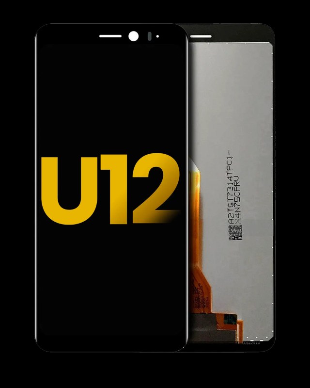 Display LCD completo senza Frame per HTC U12 (Refurbished) (Nero)
