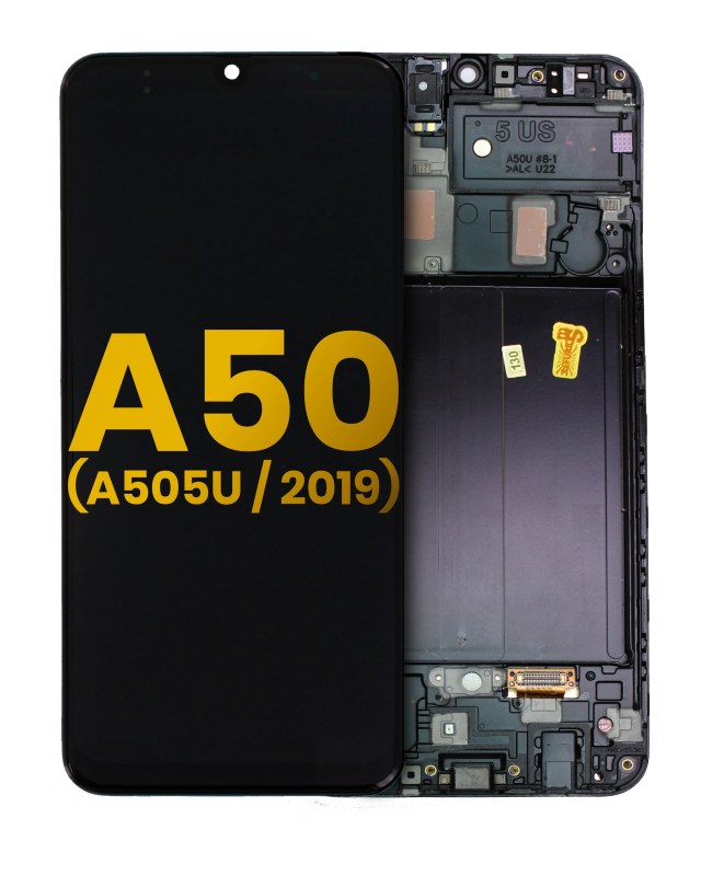 Display OLED completo con Frame per Samsung Galaxy A50 (A505U / 2019) (Refurbished) (tutti i colori)