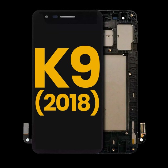 Display LCD completo con Frame per LG K9 (2018) (Refurbished) (Nero)