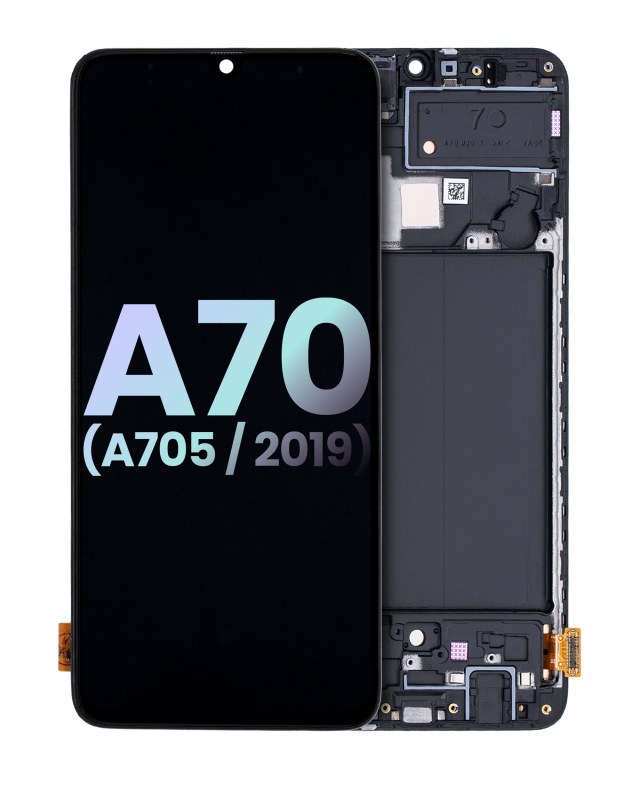 Display OLED completo con Frame per Samsung Galaxy A70 (A705 / 2019) (Service Pack) (tutti i colori)