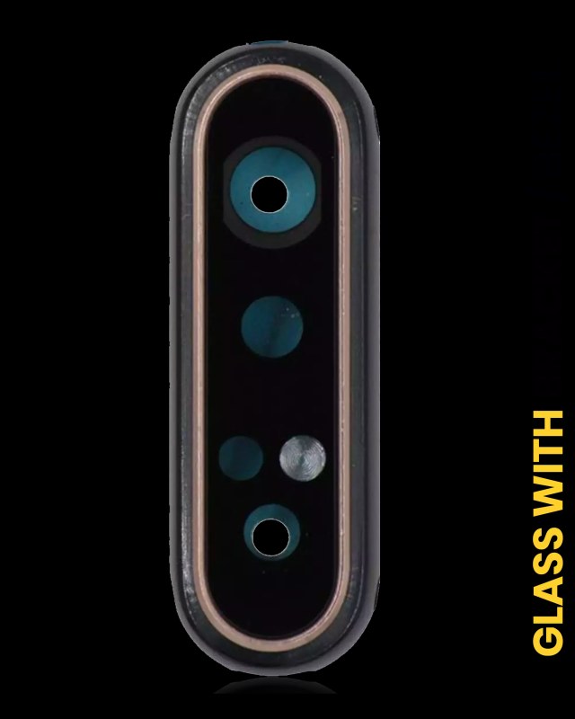 Lente fotocamera posteriore con staffa / Cornice per Samsung Galaxy A80 (A805 / 2019) (Phantom Nero)
