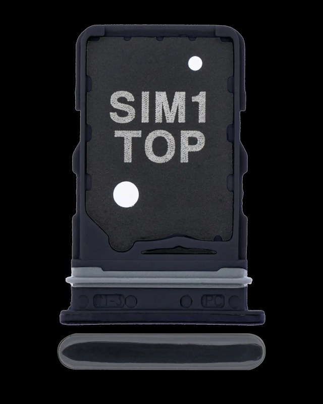 Carrellino SIM singola per Samsung Galaxy A80 (A805 / 2019) (Phantom Nero)