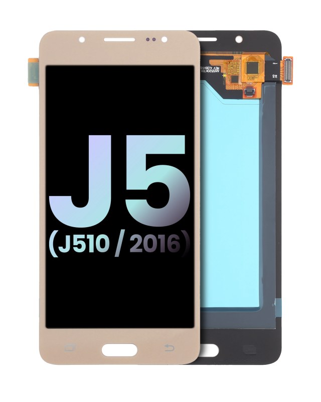 Display LCD completo senza Frame per Samsung Galaxy J5 Duos (J510 / 2016) (Service Pack) (Oro)