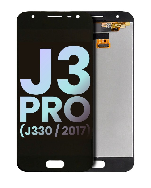 Display OLED completo senza Frame per Samsung Galaxy J3 Pro (J330 / 2017) (Service Pack) (Nero)