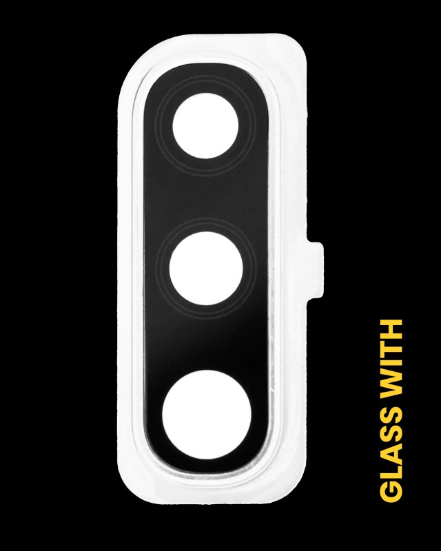 Lente fotocamera posteriore con Cover Cornice Ring per Samsung Galaxy A50 (A505 / 2019) (Bianco)